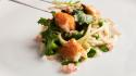Spaghetti al granchio, marasciuoli e finger lime