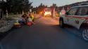 Un auto si scontra con una moto a Bardi: centauro trasportato all'ospedale in elisoccorso