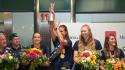 Azzurre del volley a Malpensa con la Coppa, cori e abbracci - Foto