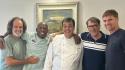 Il ritorno a Parma di Tino Asprilla. Ed è subito pranzo con gli amicissimi Osio, Apolloni e Melli