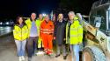 Asfalti di notte a Fidenza sulla provinciale 12 per non creare disagi al traffico