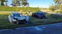 Violento scontro tra due auto in via Resga: soccorsi sul posto