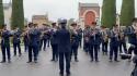 La Banda Verdi suona davanti al cimitero della Villetta