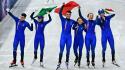 Italia, medaglia d'oro nello short track