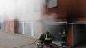 Garage a fuoco in via Benedetta: intervengono i mezzi del 115