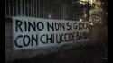Slogan sotto casa Gattuso 'non si gioca con chi uccide bambini'