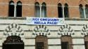A Siena card.Lojudice espone striscione 'Crediamo nella pace'