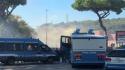 Derby Lazio-Roma, momenti di tensione tra i tifosi giallorossi