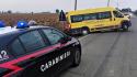 Scuolabus fuori strada nell'Alessandrino, tutti incolumi