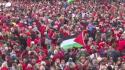 Amsterdam, protesta del movimento Linea Rossa per Gaza