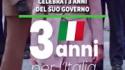 Giorgia Meloni celebra i 3 anni del suo governo