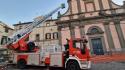 Crollo all'ex tribunale di Viterbo, palazzo in ristrutturazione