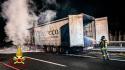 Tir in fiamme sulla tangenziale sud di Torino, traffico bloccato per ore
