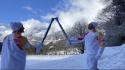 Milano Cortina, la fiamma olimpica in alta montagna