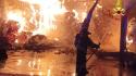 Vasto incendio in un'azienda agricola nel Pordenonese