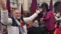Juventus-Galatasaray, tifosi turchi cantano in piazza San Carlo