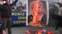 Istanbul, manifestanti verso il consolato israeliano: bruciate foto di Trump e Netanyahu
