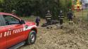Cade in un fosso, cavallo salvato dai vigili del fuoco