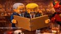 Trump e Netanyahu in stile Lego nella propaganda di guerra iraniana