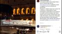 Peter Thiel a Roma, striscione al Colosseo 'benvenuto'