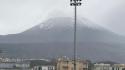 Gi&ugrave; le temperature, imbiancato il Vesuvio