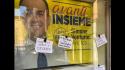 Biglietti offensivi attaccati alla sede elettorale di Venturini a Venezia