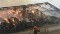 Campo di balloni in fiamme nel comune di Bedonia: intervengono i vigili del fuoco