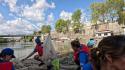"Arca Blue Leaders", rimossi 100 kg di rifiuti galleggianti sul Tevere