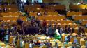 Benjamin Netanyahu all'Onu, numerosi delegati abbandonano l'aula