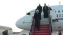 Il Presidente Mattarella arriva all'aeroporto di Salamanca