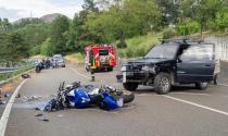 Terenzo, scontro tra auto e moto: un ferito grave