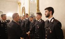 Il generale Enrico Scandone in visita al Comando provinciale dei carabinieri di Parma