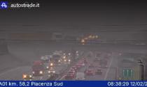 A1, coda di 4 chilometri verso Milano tra Fiorenzuola e Piacenza