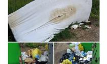 Discarica a cielo aperto in via Pasubio: materasso abbandonato e montagne di rifiuti