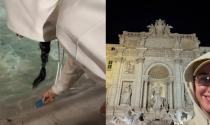 Katy Perry alla fontana di Trevi