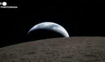 Artemis II, ecco  il tramonto della Terra dietro l'orizzonte lunare