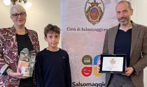 Ethan Botti, il 12enne campione di moto ricevuto dal sindaco