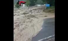 Forte temporale nel Reggiano, strade allagate - Video: dai campi arati l'acqua mista a fango si riversa sulla strada