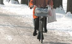 La nevicata e le piste ciclabili