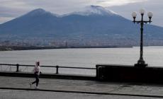 E' tornata la neve sul Vesuvio