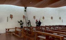 L'intervento nella chiesa di via Lanfranco - VIDEO
