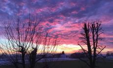 Alice, 8 anni, e il tramonto a Casalbarbato