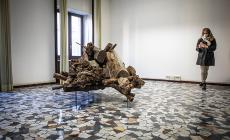 Gli abbonati in visita alla mostra al Palazzo dell'Agricoltore