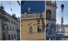 Reggia di Colorno: le statue sono tornate sulla facciata dopo il restauro