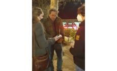 Il regista Sorrentino a Parma, uno scatto dai Due Platani