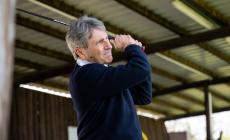 Il dg della Ryder Cup Montali al Cus Parma per provare il Trackman Range
