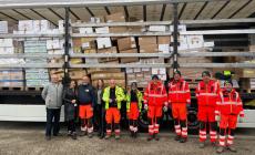 Aiuti all'Ucraina da Parma, l'arrivo e lo scarico - la gallery