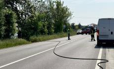 Fuga di gas a causa di  una tubazione rotta: riaperta la via Emilia  - Video 
