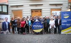 La lista a sostegno di Pietro Vignali: fra i candidati Marco Osio, Fabrizio Pallini, Arturo Dalla Tana, Carla They 