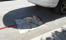 Via Migliavacca, le buche sono profonde, pericolose e (potenzialmente) dannose - Le foto